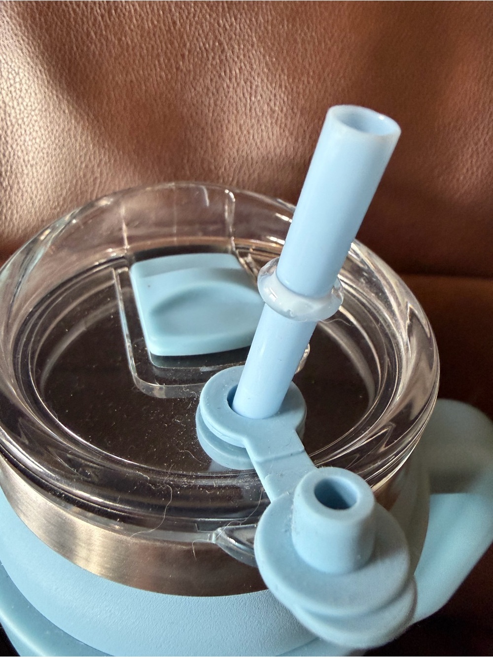 URI Light Blue 32 oz MyBevi Insulated Tumbler w/Lid, Straw, Topper & Handle NWOT - Picture 3 of 7
